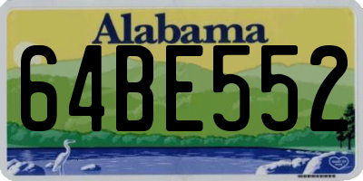 AL license plate 64BE552