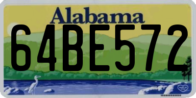 AL license plate 64BE572