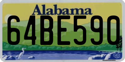 AL license plate 64BE590