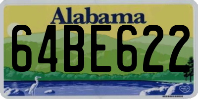 AL license plate 64BE622