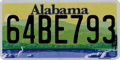 AL license plate 64BE793