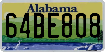 AL license plate 64BE808