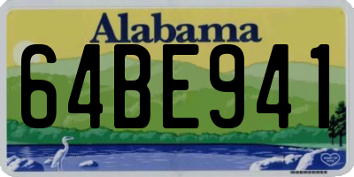 AL license plate 64BE941