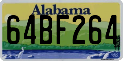 AL license plate 64BF264