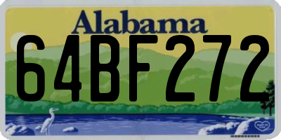 AL license plate 64BF272