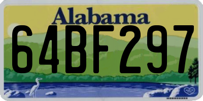 AL license plate 64BF297