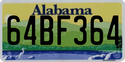 AL license plate 64BF364