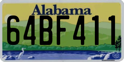 AL license plate 64BF411