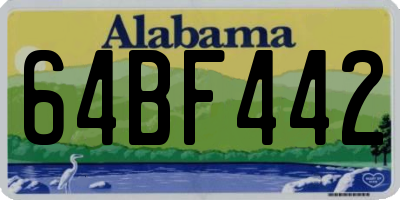 AL license plate 64BF442