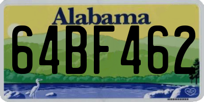 AL license plate 64BF462