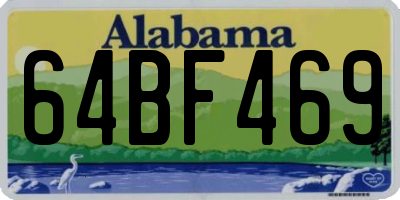 AL license plate 64BF469