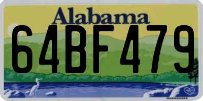 AL license plate 64BF479