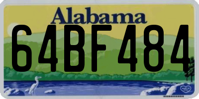 AL license plate 64BF484