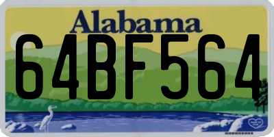 AL license plate 64BF564