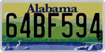 AL license plate 64BF594