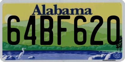 AL license plate 64BF620