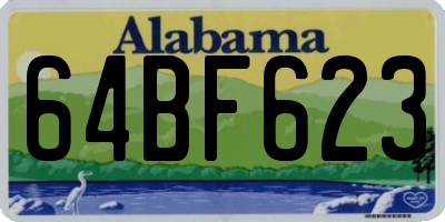 AL license plate 64BF623