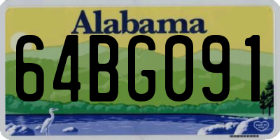AL license plate 64BG091