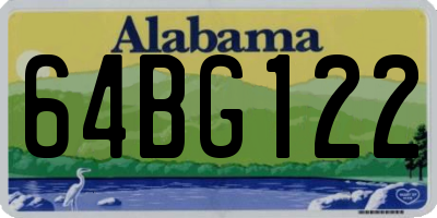 AL license plate 64BG122