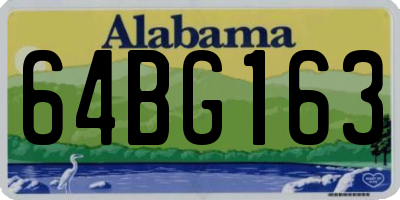 AL license plate 64BG163