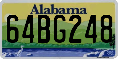 AL license plate 64BG248