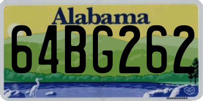 AL license plate 64BG262