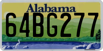 AL license plate 64BG277