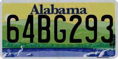 AL license plate 64BG293