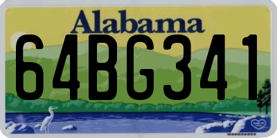 AL license plate 64BG341