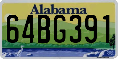 AL license plate 64BG391