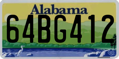 AL license plate 64BG412