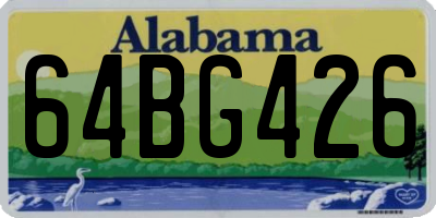 AL license plate 64BG426