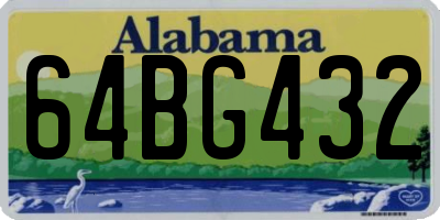AL license plate 64BG432