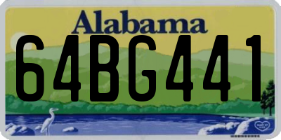 AL license plate 64BG441