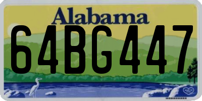AL license plate 64BG447