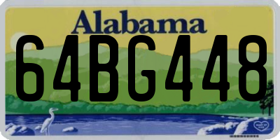 AL license plate 64BG448