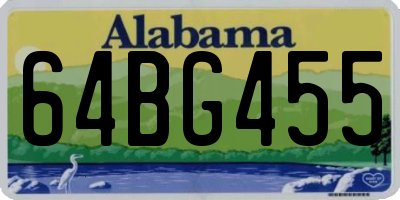 AL license plate 64BG455