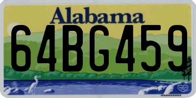AL license plate 64BG459