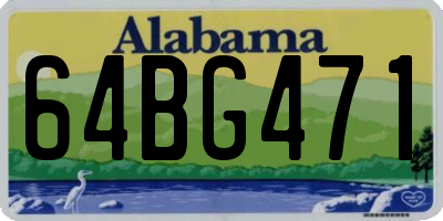 AL license plate 64BG471
