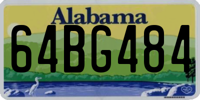 AL license plate 64BG484