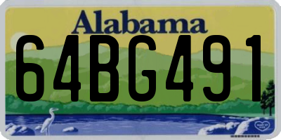 AL license plate 64BG491