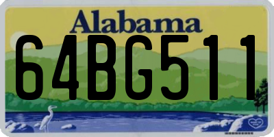 AL license plate 64BG511