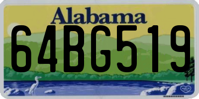 AL license plate 64BG519