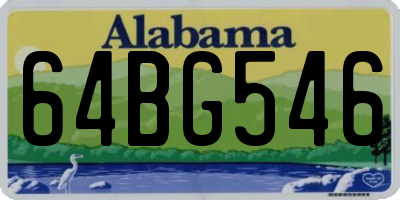 AL license plate 64BG546
