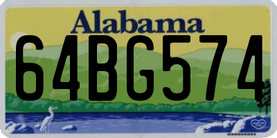 AL license plate 64BG574