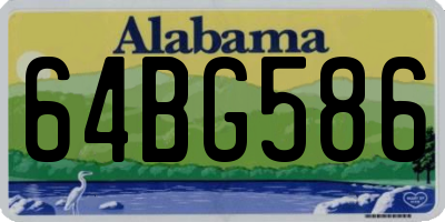 AL license plate 64BG586