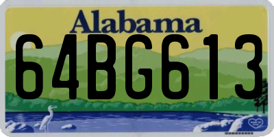 AL license plate 64BG613