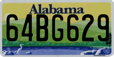 AL license plate 64BG629