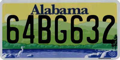 AL license plate 64BG632