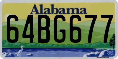 AL license plate 64BG677